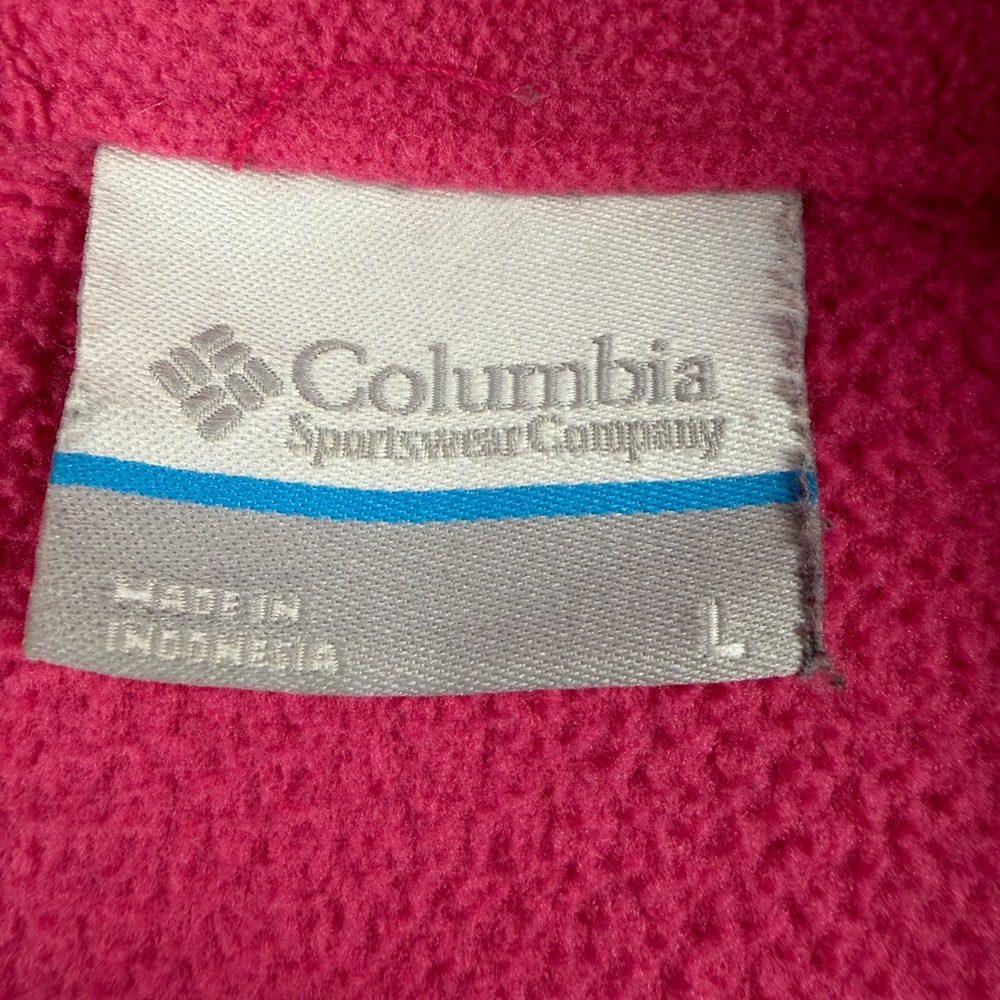 Columbia Women’s Pink Fleece Full Zip Jacket L – Style - Picture 17 of 17